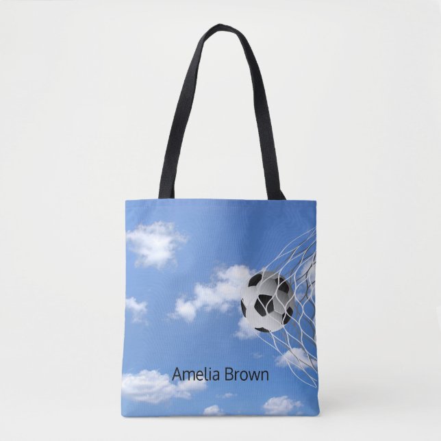 Tote Bag balle de football en net (Devant)