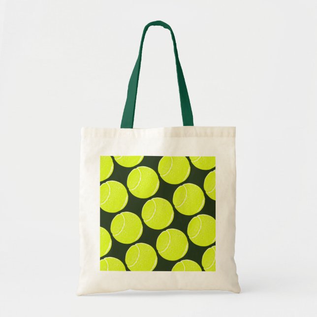 Tote Bag balle de tennis jaune (Devant)