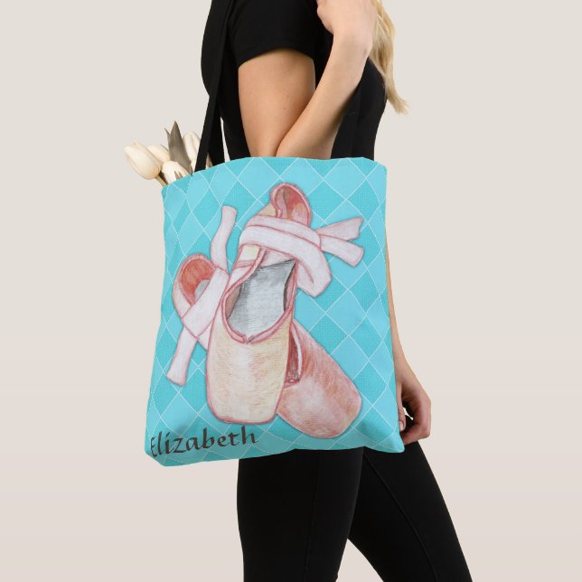 Tote Bag Ballerina Dancer Toe Chaussures Art (De près)