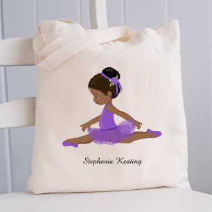 Tote Bag Ballerina noire personnalisée