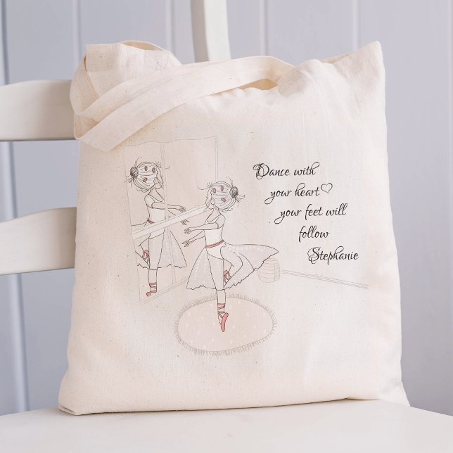Tote Bag Ballerina personnalisée (Créateur téléchargé)