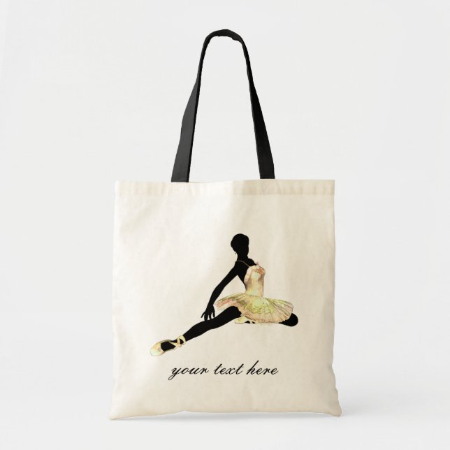 Tote Bag ballerine élégamment habillée en ivoire (Devant)