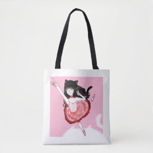 Tote Bag Ballerine Fille Chat