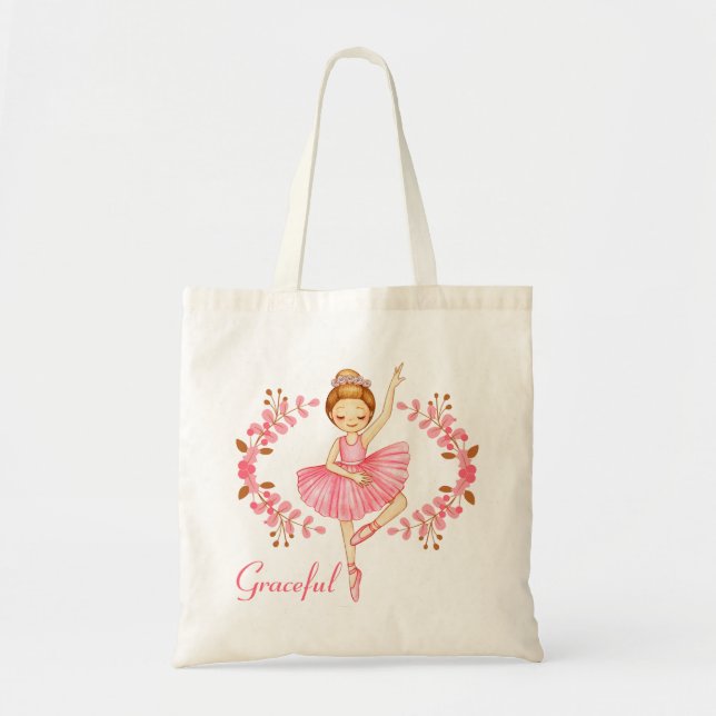 Tote Bag Ballerine Gracieuse Roux (Devant)