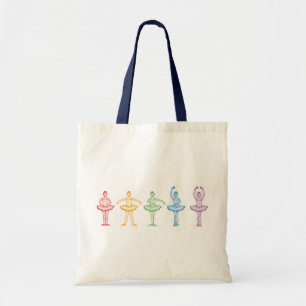 Tote Bag Ballerines d'arc-en-ciel