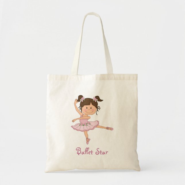 Tote Bag Ballet rose mignon Starg de la ballerine 1 (Devant)