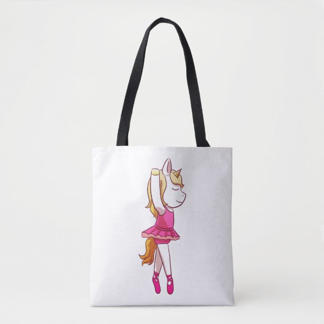Tote Bag Ballet Unicorn Ballerina Unicorn (Devant)