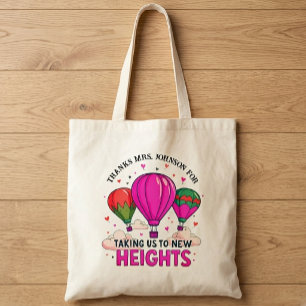 Tote Bag Ballon à Air Chaud Coloré - Remerciement aux Ensei