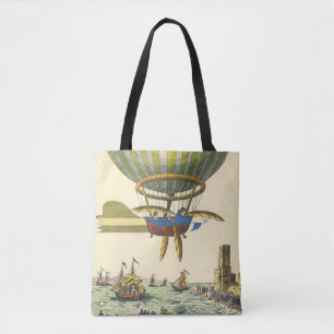 Tote Bag Ballon à air chaud de science-fiction Steampunk vi