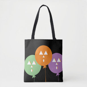 Tote Bag Ballon de citrouille d'Halloween Tour ou Traitemen