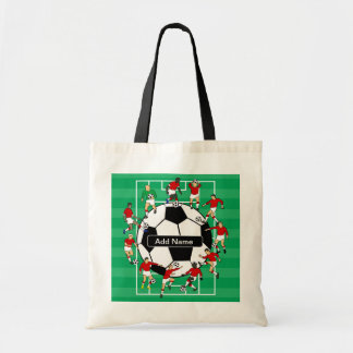 Tote Bag Ballon de football et joueurs personnalisés