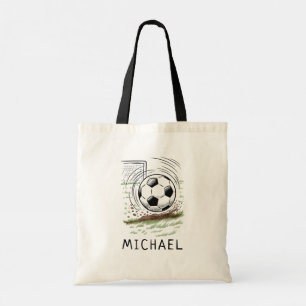 Tote Bag Ballon de Football Personnalisé avec Votre Nom