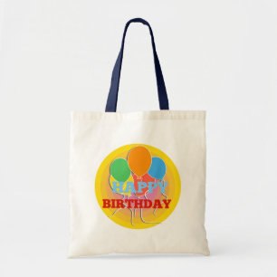Tote Bag Ballons d'anniversaire aux couleurs vives