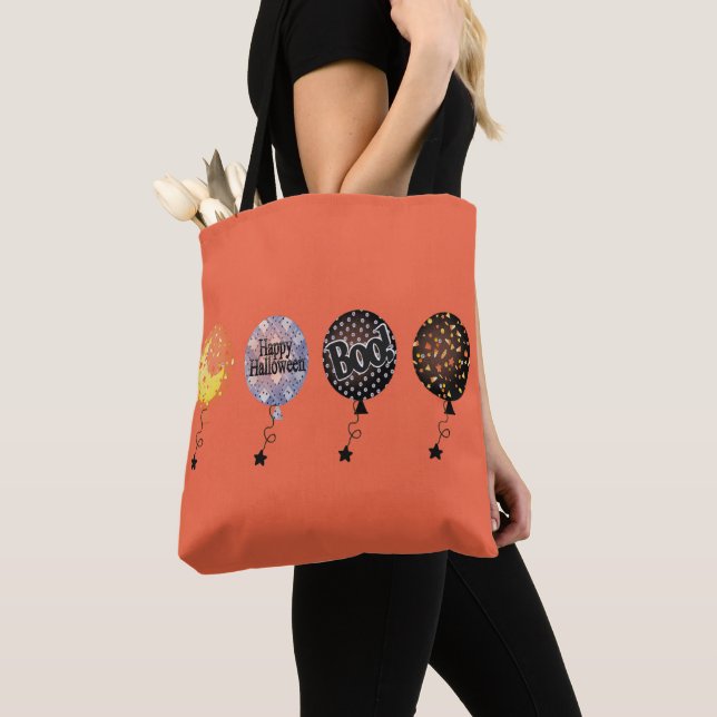 Tote Bag Ballons de Halloween (De près)