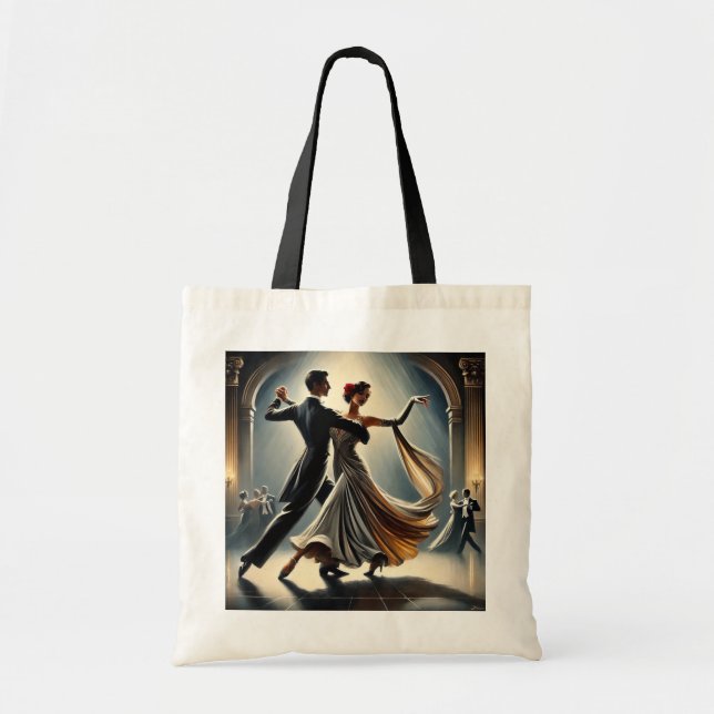 Tote Bag Ballroom Dancing Couple Foxtrot (Devant)