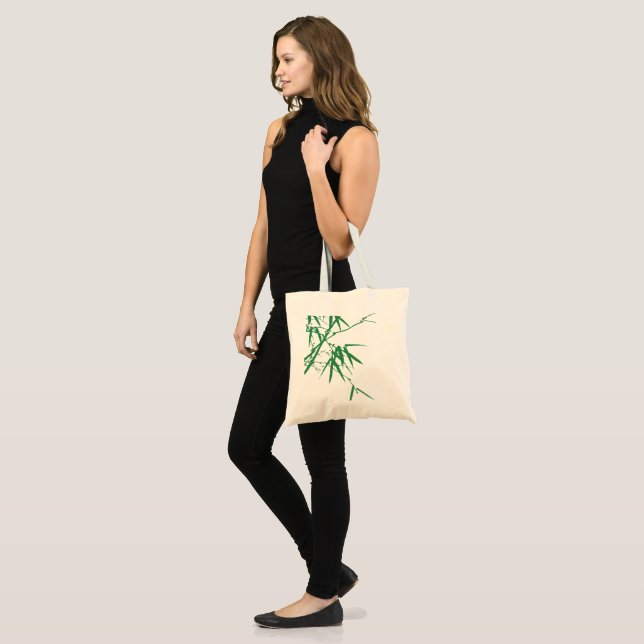 Tote Bag Bamboo screen-printed eco-friendly shopping bags (Devant (modèle))