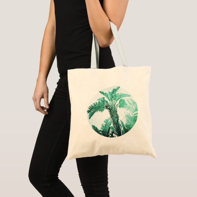 Tote Bag Banane plante feuille verte (Devant (produit))