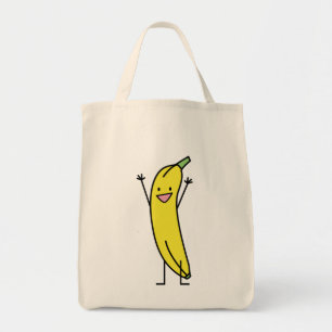 Tote Bag Banane qui est heureuse, célébrant et encouragea