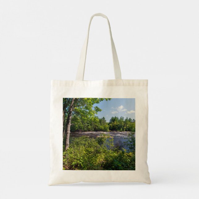 Tote Bag bancs rocheux et forêts à l'interdiction (Dos)