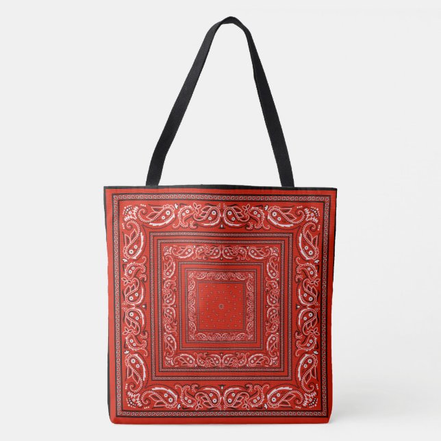 Tote Bag Bandanarama rouge (Devant)