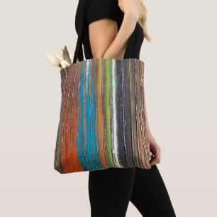 Tote Bag bande de peinture verticale