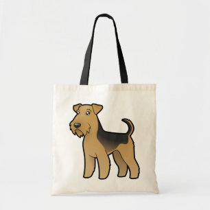 Tote Bag Bande dessinée Airedale Terrier/gallois Terrier