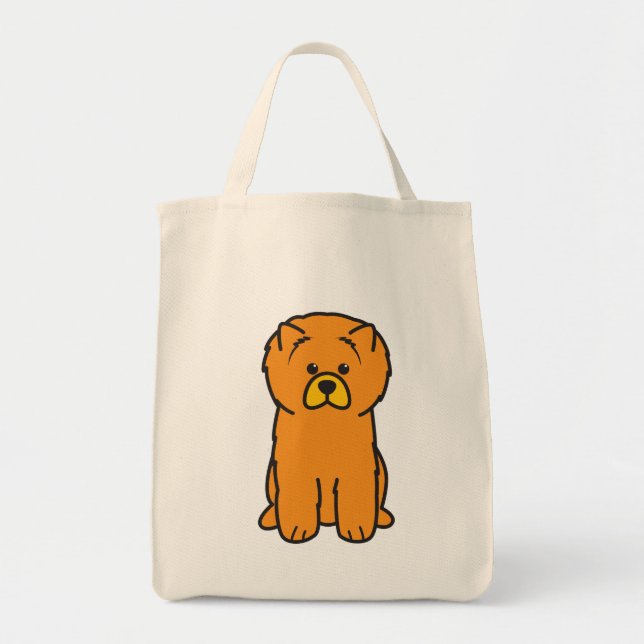 Tote Bag Bande dessinée de chien de bouffe de bouffe (Devant)