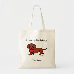 Tote Bag Bande dessinée de Valentine de teckel