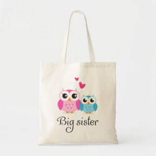 Tote Bag Bande dessinée mignonne de petit frère de grande