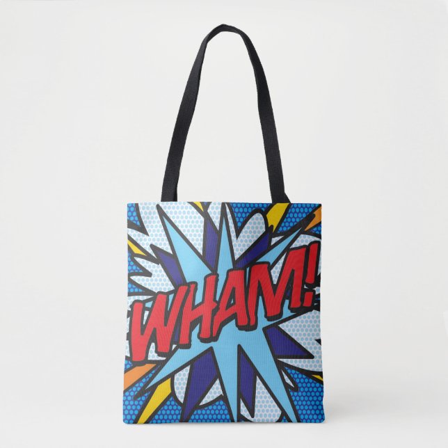 Tote Bag Bande dessinée Pop Art WHAM!BANG ! (Devant)