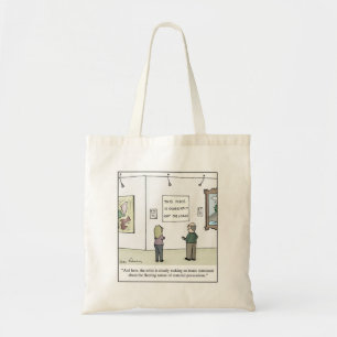 Tote Bag Bande dessinée snob de critique d'art moderne de