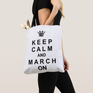 Tote Bag Bande Marche Gardez Le Calme Et Marchez Le