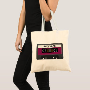Tote Bag Bande Mélange Violet - 80s Et 90s Cadeau Inspiré R