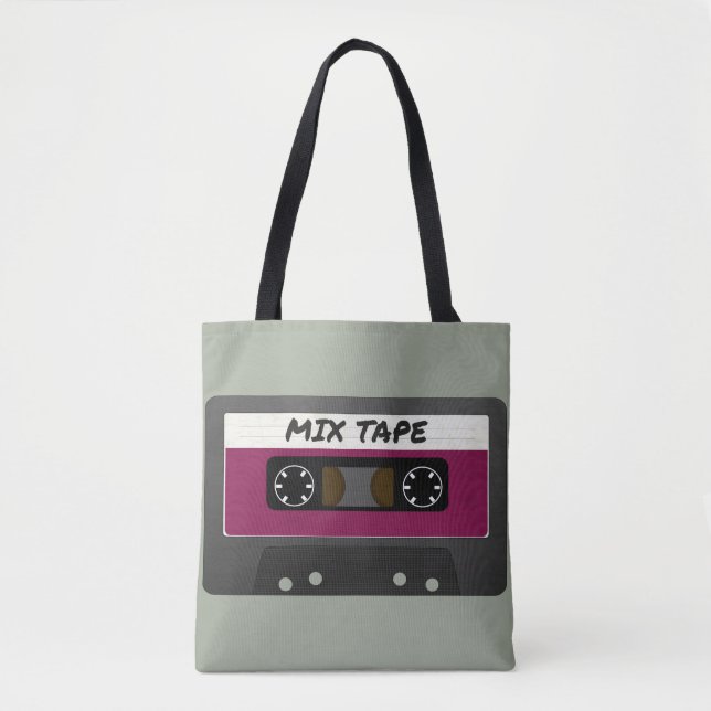 Tote Bag Bande Mixte Violet - Cadeau Rétro Inspiré des Anné (Devant)
