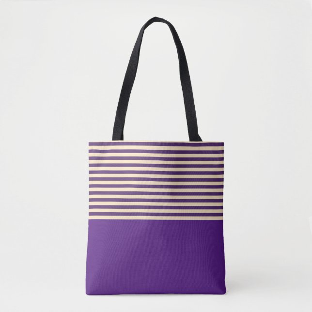 Tote Bag Bande pourpre (Devant)