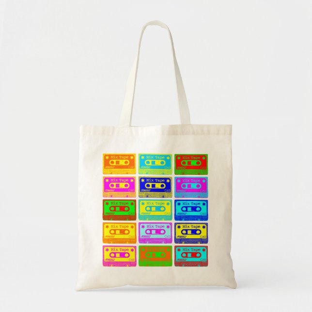 Tote Bag Bande psychédélique de mélange (Devant)