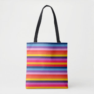 Tote Bag Bandes arc-en-ciel audacieuses et magnifiques _plu