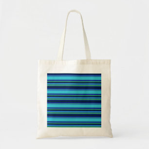 Tote Bag Bandes bleues et vertes