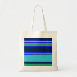 Tote Bag Bandes bleues et vertes