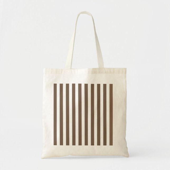 Tote Bag Bandes de bonbons de couleur et blanc (Devant)
