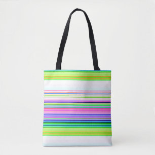 Tote Bag Bandes de néon colorées chaudes