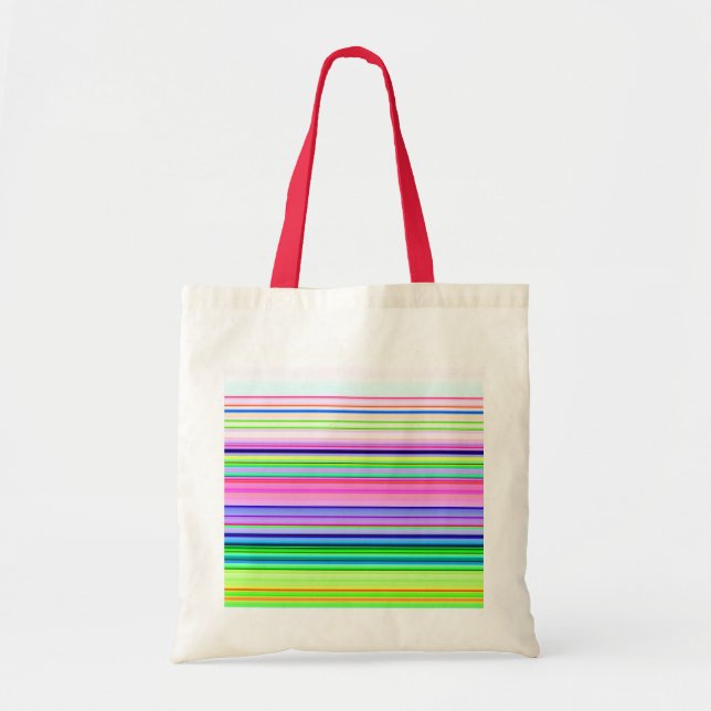 Tote Bag Bandes de néon colorées chaudes (Devant)