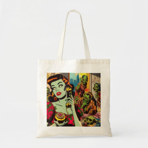 Tote Bag Bandes dessinées de zombies d'horreur vintage