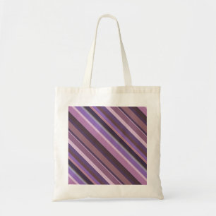 Tote Bag Bandes diagonales mauves