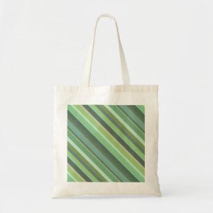 Tote Bag Bandes diagonales vert olive