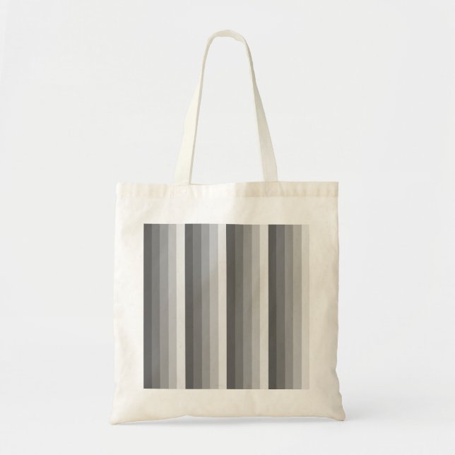 Tote Bag Bandes d'ombre grises (Devant)