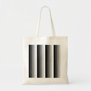 Tote Bag Bandes d'ombre noir et blanc