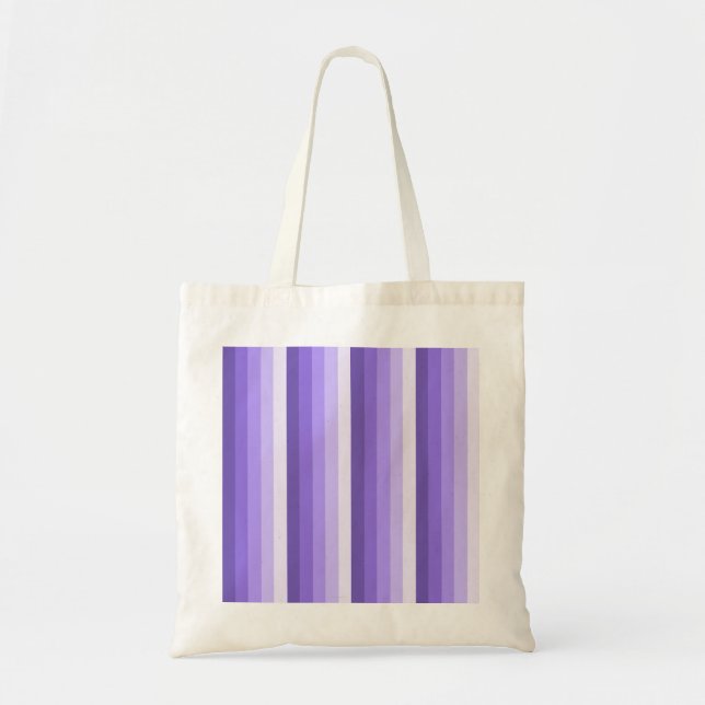 Tote Bag Bandes d'ombre violette (Devant)