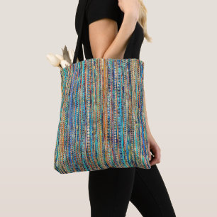 Tote Bag Bandes et perles