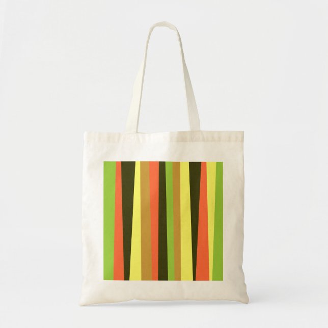 Tote Bag Bandes irrégulières (verticales) (Devant)